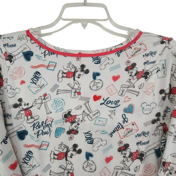 Disney Women's Pajama Set White  with graphics Size M - Picture 7 of 15